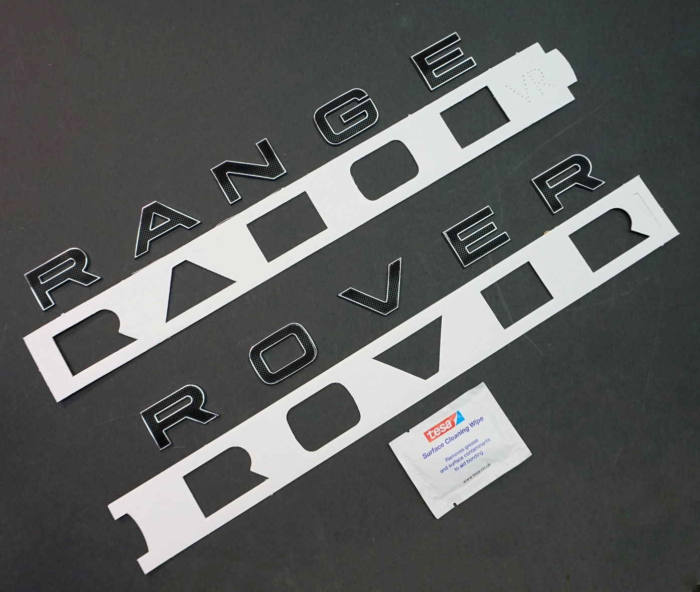 Black+Chrome SV Autobiography style Lettering Range Rover L322 vogue